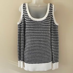Bebe open shoulders sweater size small